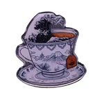 Hokusai Tea:The Great Wave Off Kanagawa брошь и эмалированная булавка японское искусство для влюбленных великолепные булавки на лацкан подарки