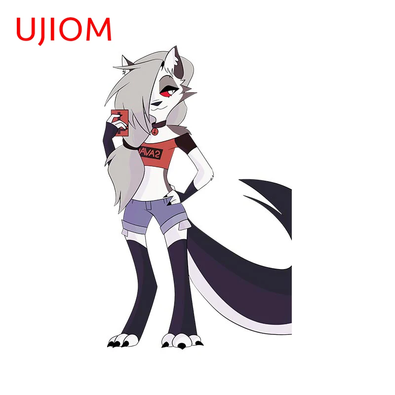 

UJIOM Furry Wall Sticker Helluva Boss Loona Sexy Sticker Bedroom Decal Bathroom Waterproof Scratchproof Home Accessories