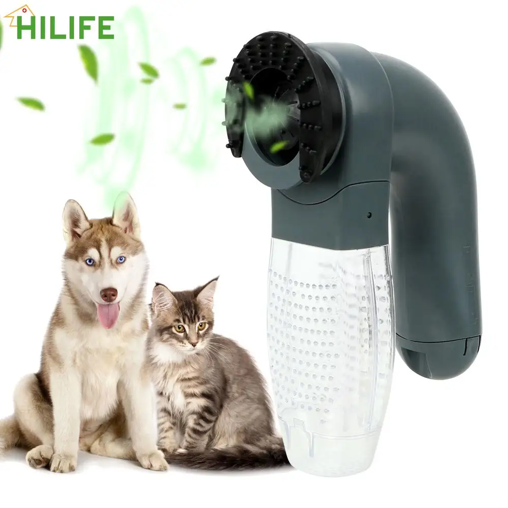 

Vacuum Fur Cleaner Electric Suction Device Pet Massage Pet Grooming Cat Dog Animals Hair Comb Cat Dog Deshedding Clipper