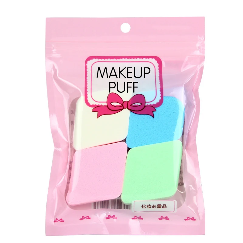 Новинка 4 шт./лот ромбовидная губка для лица очищающие косметические спонжи