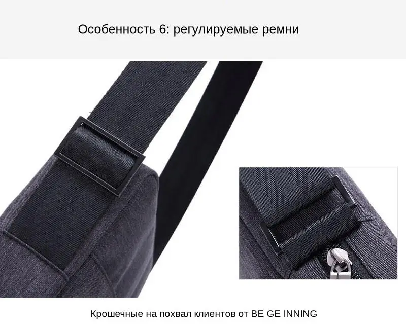 Мужская сумка через плечо&nbsp;TINYAT, сумки противоударные, повседневная сумка через плечо, холщовая сумка-слинг, сумка для 9,7' pad, сумка на плечо водонепроницаемая