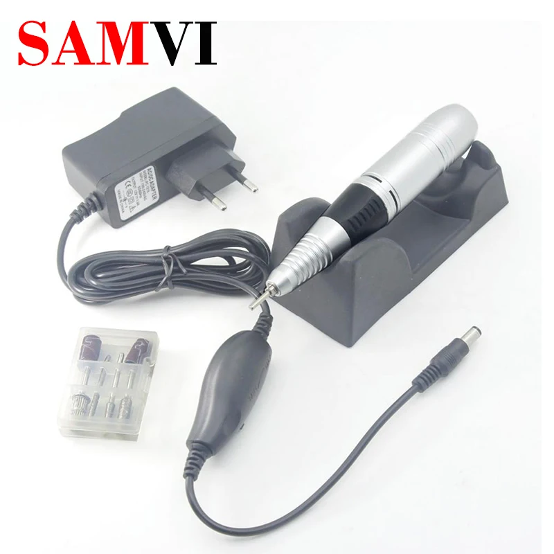 

SAMVI 30000rpm 110-240V Pro Portable Nail Drill Machine For Manicure Electric Nail Cutter Metal Easy to Operate Pen Shape