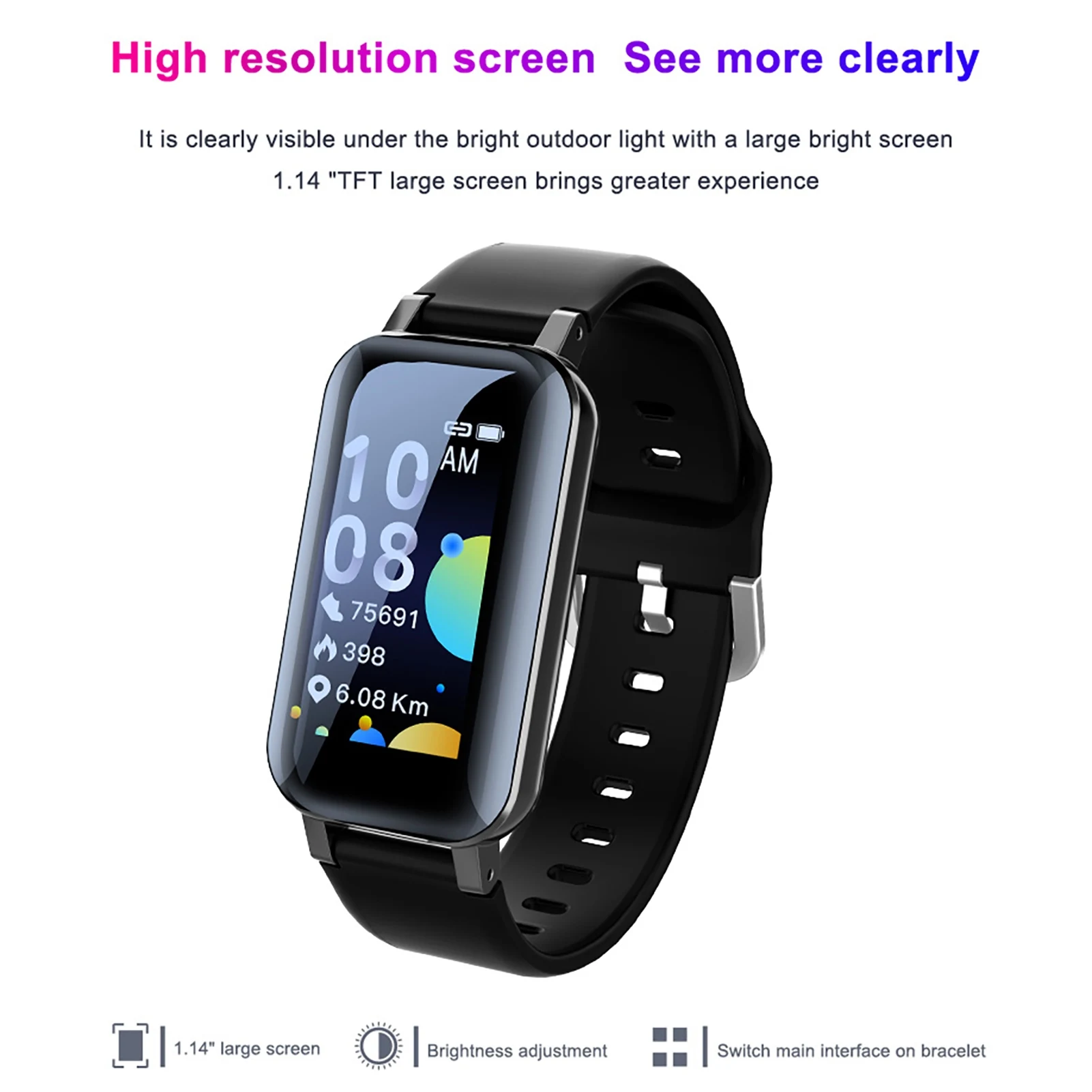 

T89 Multi-functional TWS Wireless Headphones Bluetooth Earphone Smart Watch Touch Control Headset Sport Fitness Bracelet Earbuds