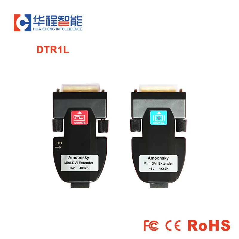 Amoonsky DTR1L 4k * 2k оптоволоконный удлинитель DVI 3840*2160 30 Гц одномодовое волокно