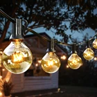 Рождественсветильник гирлянда G40 25 футов, стеклянная светодиодная ретро-гирлянда с 25 лампочками для улицы, вечеринки, сада, свадебное украшение