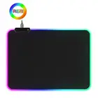 Коврик для мыши со светодиодной RGB подсветкой, цветной светящийся Настольный коврик для мыши, компьютерный аксессуар, большой коврик для клавиатуры, игровой коврик для мыши XXL XL