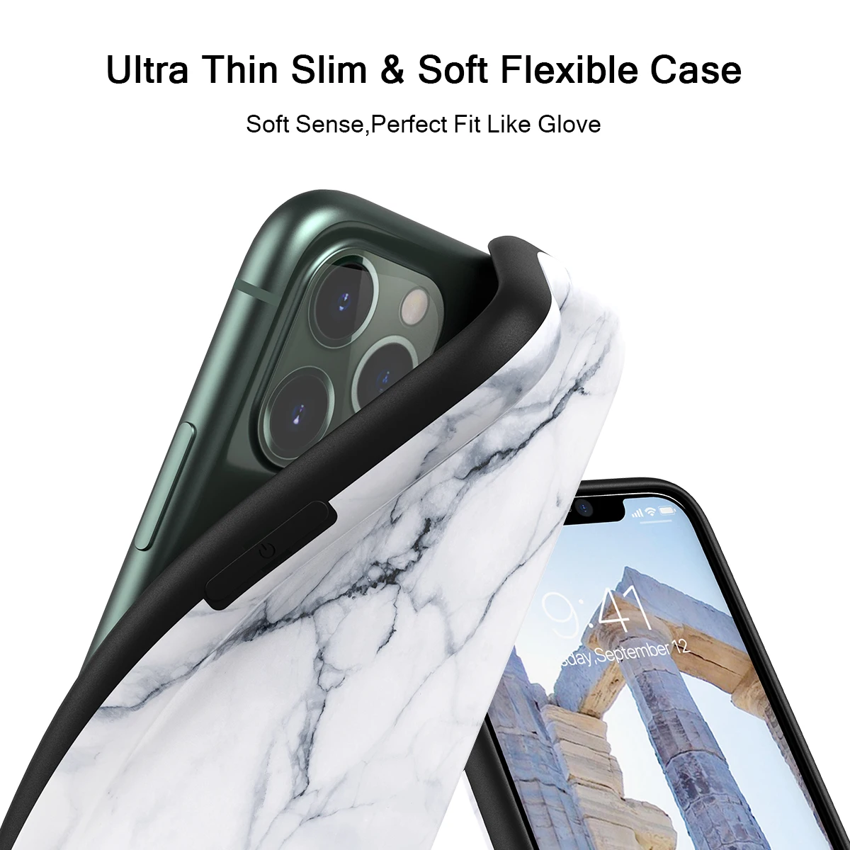 Мраморный мягкий чехол для iPhone 8 7 11 pro X Xs max XR Мягкий Силиконовый ТПУ с полной