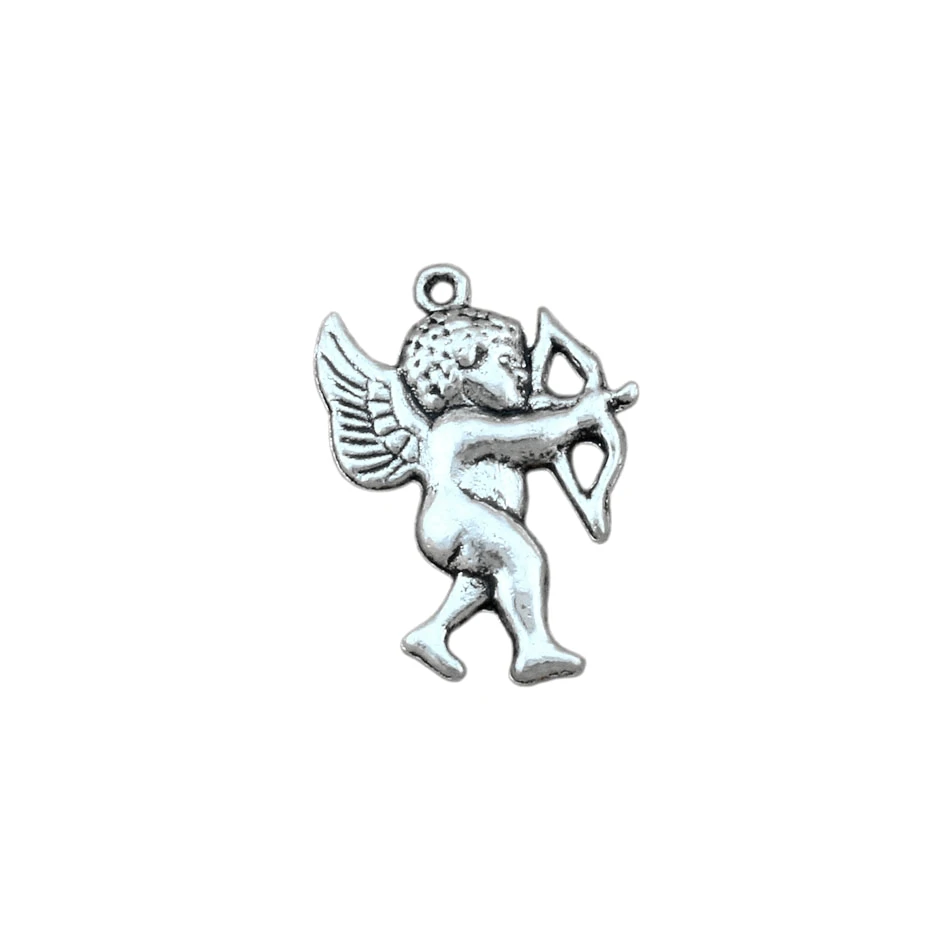

Loveangel Cupid Charm Pendants 150Pcs Zinc Alloy Fashion Jewelry DIY Fit Bracelets Necklace Earrings 15x21mm A-417
