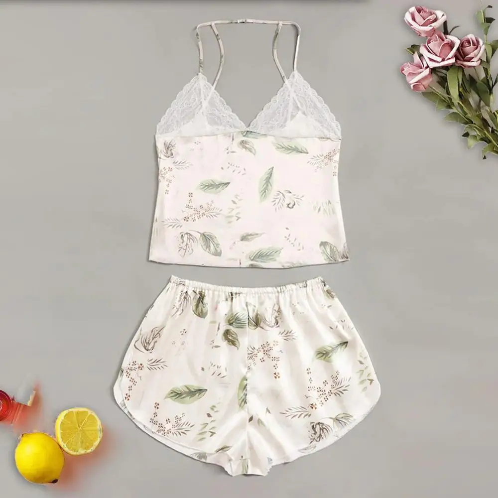 

Женская пижама с V-образным вырезом и шортами, 3-6XL