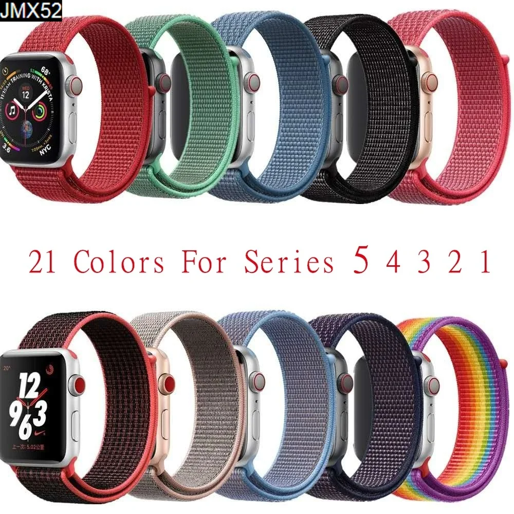 Ремешок для Apple Watch Band 42 мм 44 спортивный ремешок 5 4 3 2 1 нейлоновый iIwatch 40 38 | Наручные