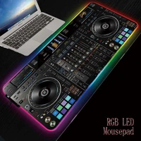 xgz dj hand drive led gaming rgb gamer large mousepad lighting usb keyboard colorful desk pad mice mat for pc laptop desktop