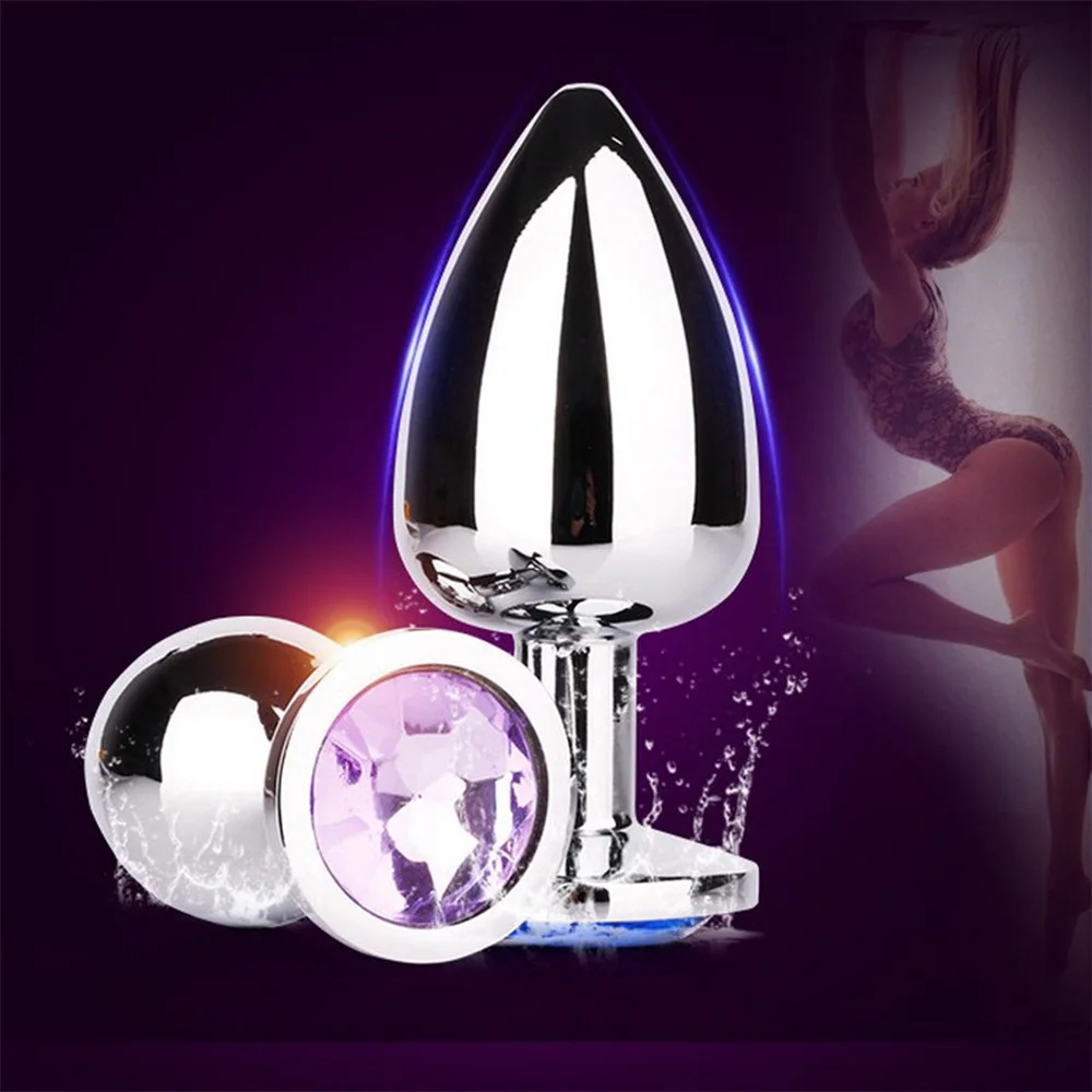 Stainless Steel Butt Plug Anal Beads Crystal Jewelry Heart Stimulator Sex Toys Dildo Gay Products | Красота и здоровье
