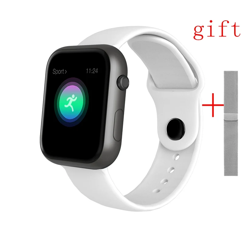 white add strap Женские Водонепроницаемые Смарт-часы для не Apple, часы для IPhone, Xiaomi, монитор сердечного ритма, фитнес-трекер, Bluetooth, мужские умные часы - Цвет: white add strap
