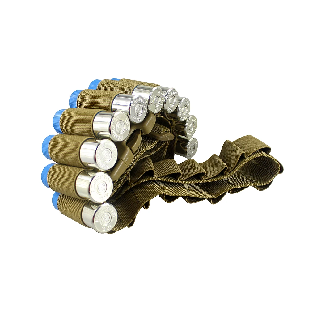 

Tactical Outdoor Hunting 29 Rounds Shotgun Shell Holder Ammo Pouch Carrier Heavy-duty Bandolier Belt for 12/20 Gauge