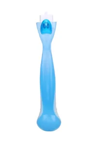 01-Blue only handle Сменные бритвенные лезвия для женщин, прямое лезвие ручное бритье, 1 бритвенная ручка, 4 бритвенные лезвия для женщин, триммер - Цвет: 01-Blue only handle