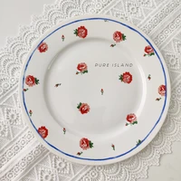 serving china plates creative kitchen ceramic dessert porcelain dinner plates trays decorative platos de cena tableware dl60pz