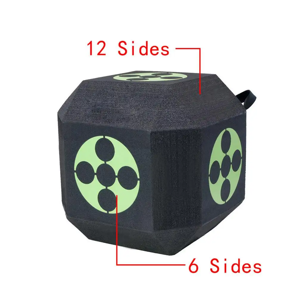 6-sided 3D Arrow Archery Target Cube Foam Large Dice With Polyfusion Technology Practise | Спорт и развлечения