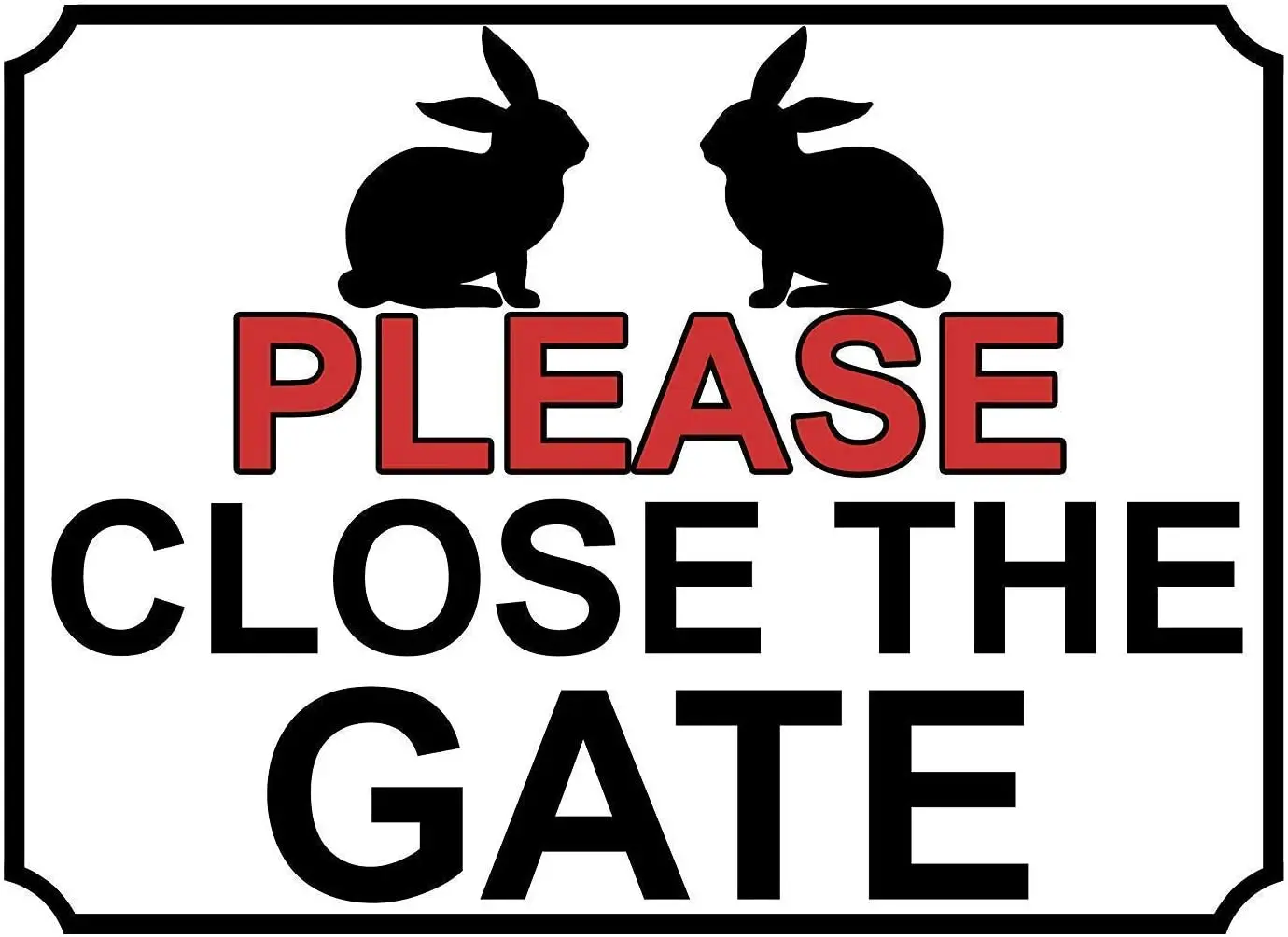 

Please Close The Gate Vintage Retro Metal Tin Sign Vintage Look Sign Poster Plaque for Bar Cafe Garage Home Outdoor Courtyard