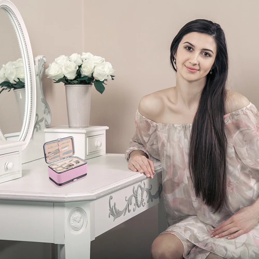 

6pcs Nail Clipper Nail Scissor Kit Manicure Trimming Tool with Storage Box