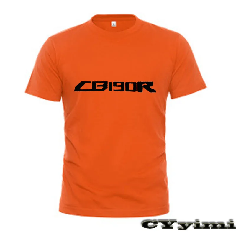 

Мужская футболка с коротким рукавом и круглым вырезом, из 190 хлопка, для Honda CB 190R CB190R CB 100% R