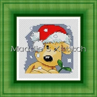 ktx036 cross stitch kit embroidery art homfun bear cross stich painting joy sunday christmas decorations for home homefun
