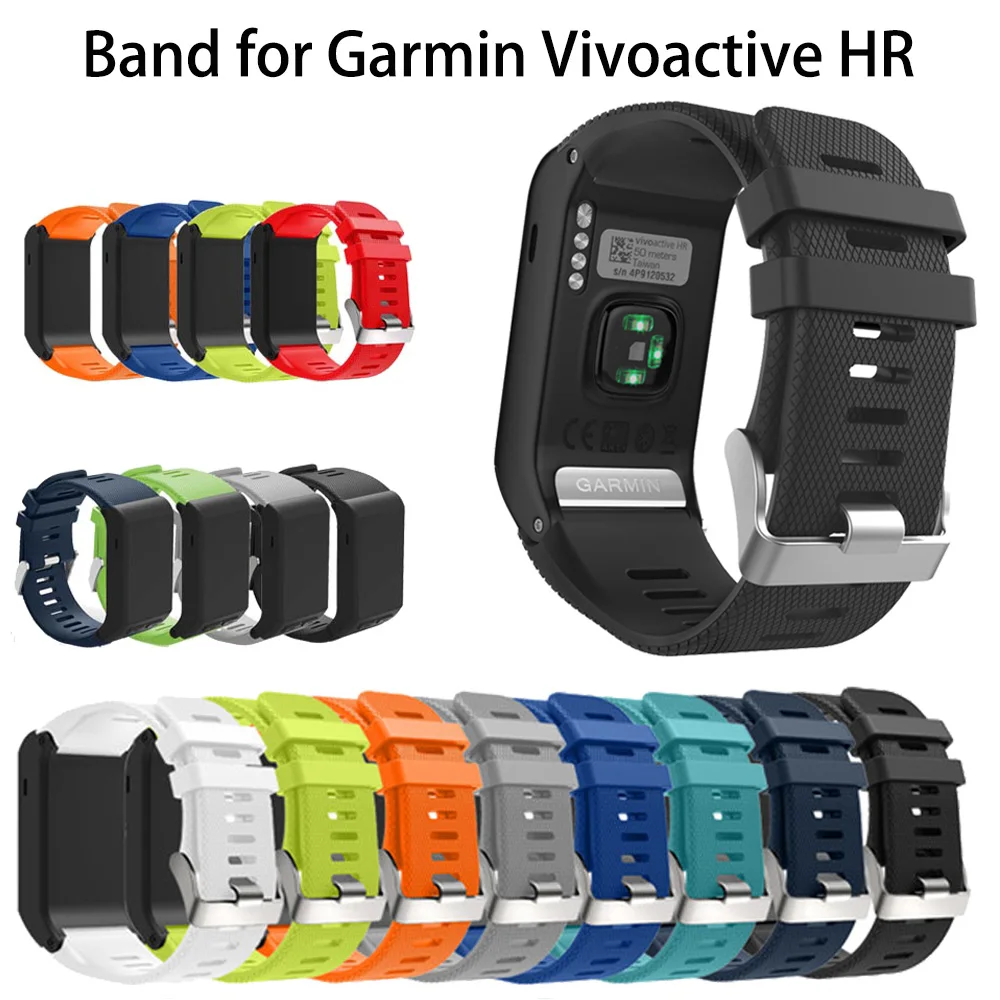 

Для смарт-часов Garmin vivoactive HR Силиконовые Красочные умные часы-браслет на запястье браслет для часов для vivoactive HR сменный Браслет аксессуар