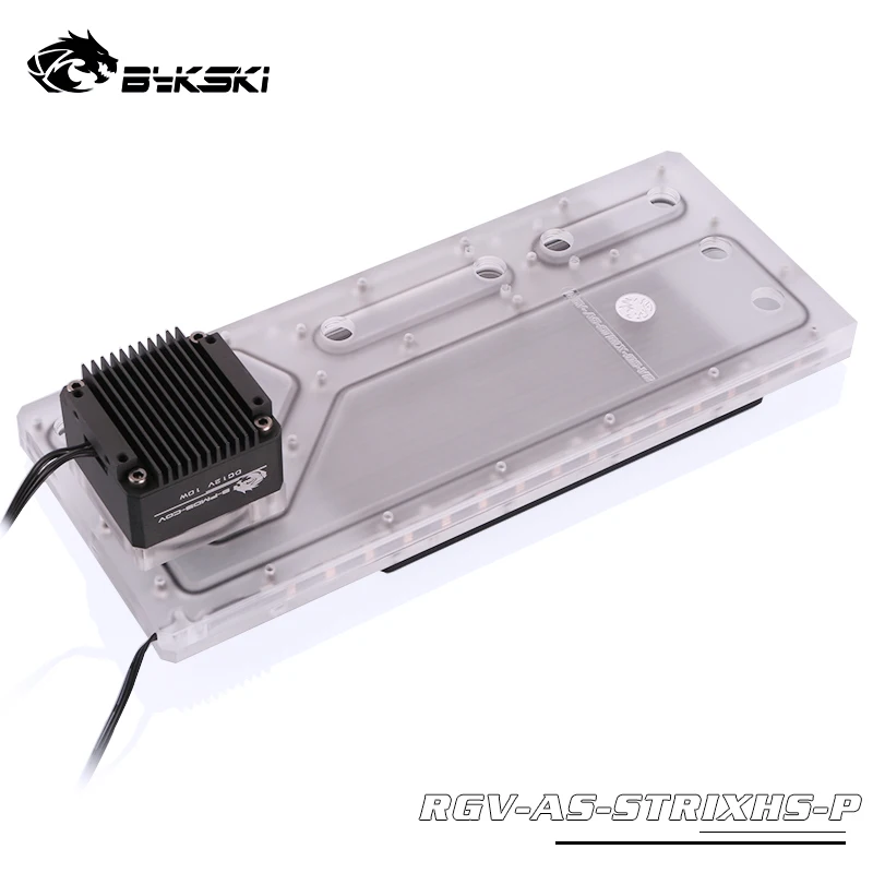 BYKSKI акриловая доска Водного Канала решение использовать для ROG Strix Helio чехол компьютера для процессора и GPU Блок охлаждения/3PIN RGB светильник
