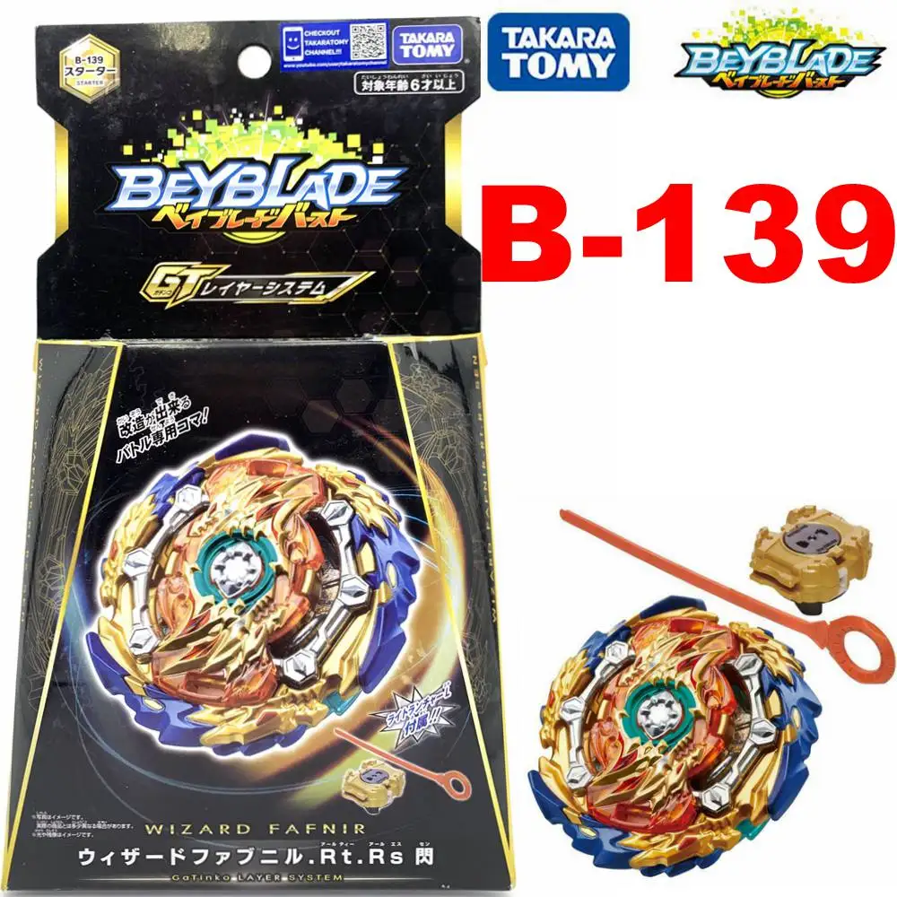 

100% Оригинальный Takara Tomy Beyblade explosiOn GT B-139 mago Fafnir RT RS SEN