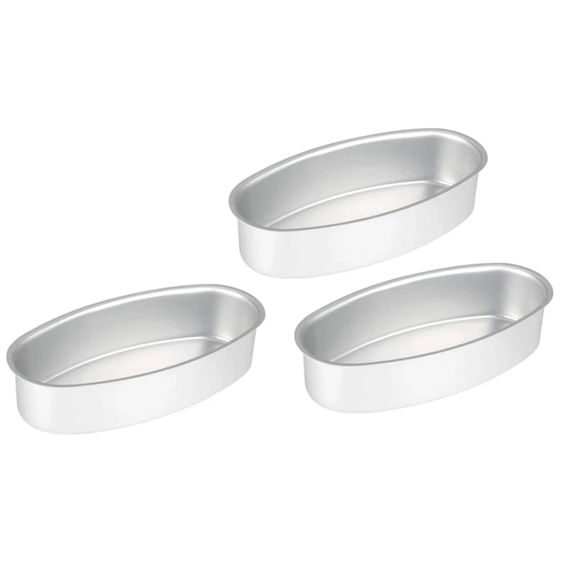3 Pcs Oval Bread Loaf Pan Cake Mold Homemade Cheesecake Meatloaf Baking Bakeware for Oven and |