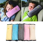 Ремень безопасности на подголовник автомобильного ремня безопасности, замшевая детская Наплечная Подушка, мягкие аксессуары для автомобиля