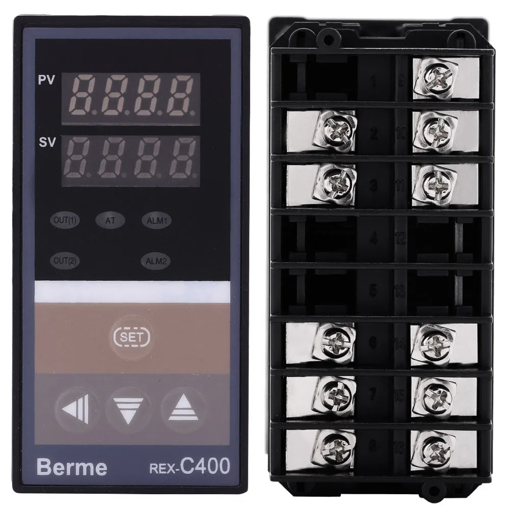 

Smart Temperature Controller REX-C400 Thermostat 0~400℃ AC100-240V PID Temperature Controller Digital Thermostat LED Display New