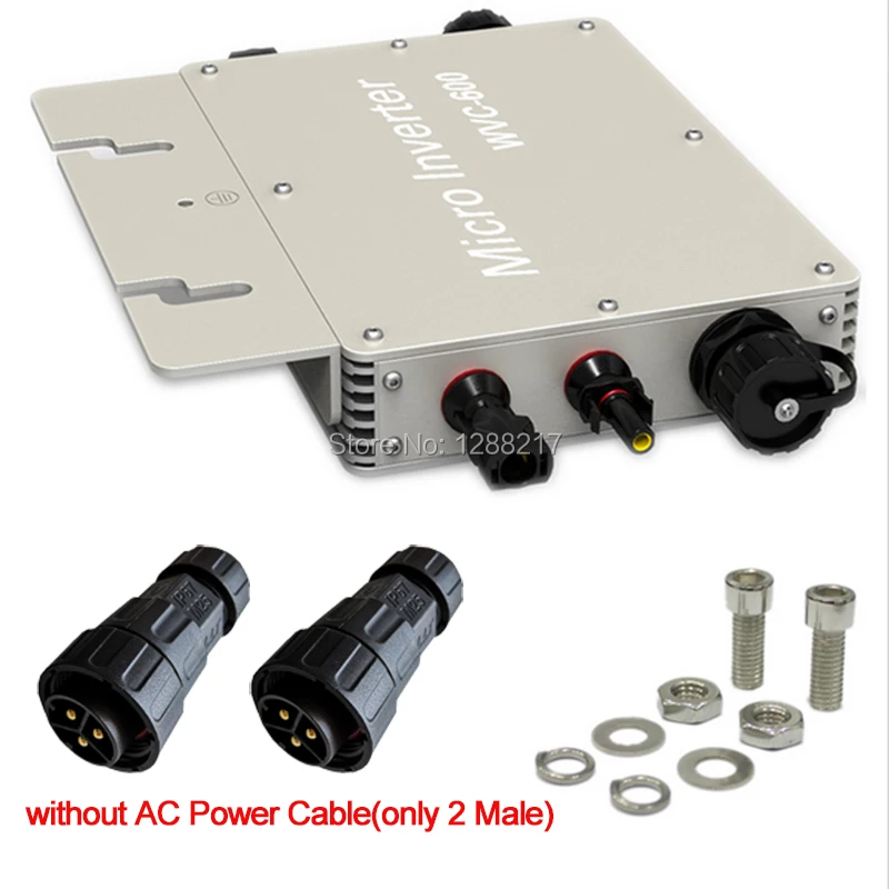 MPPT 600 Вт Солнечный Grid Tie Инвертор WVC600 GTB600 беспроводной чистый синусоидальный