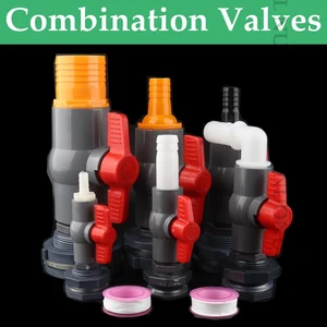 1 комплект, 12 дюйма, 1 дюйм, комбинация, фотоэлемент, сток резервуара для рыбы, фотоэлемент, сборка клапана