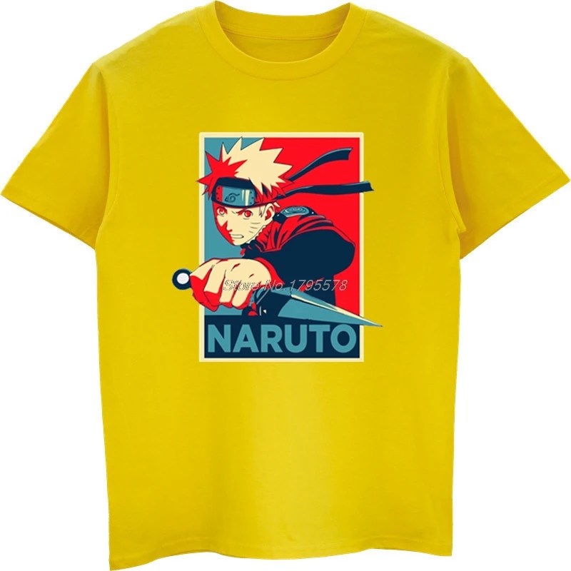 Naruto T Shirt Brand-clothing New Men 5XL Cotton Short Sleeve O-neck Uzumaki Shirts Cool Tees Tops Streetwear |