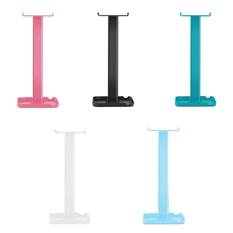 

H8WA Gaming Headphone Stand Headphone Hook Holder Hanger on the Desk Design Base Rgb Desk Gaming Headphone Universal