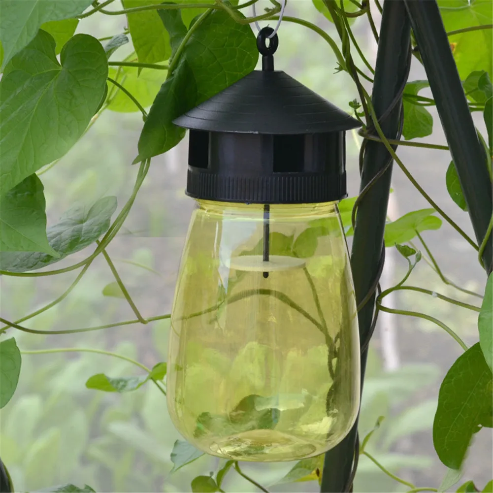 

Hot Wasp Trap Fly catcher Fruit Fly Flies Insect Bug Hanging Honey-Trap Catcher Killer No-Poison Hanging Tree Pest Control Tool