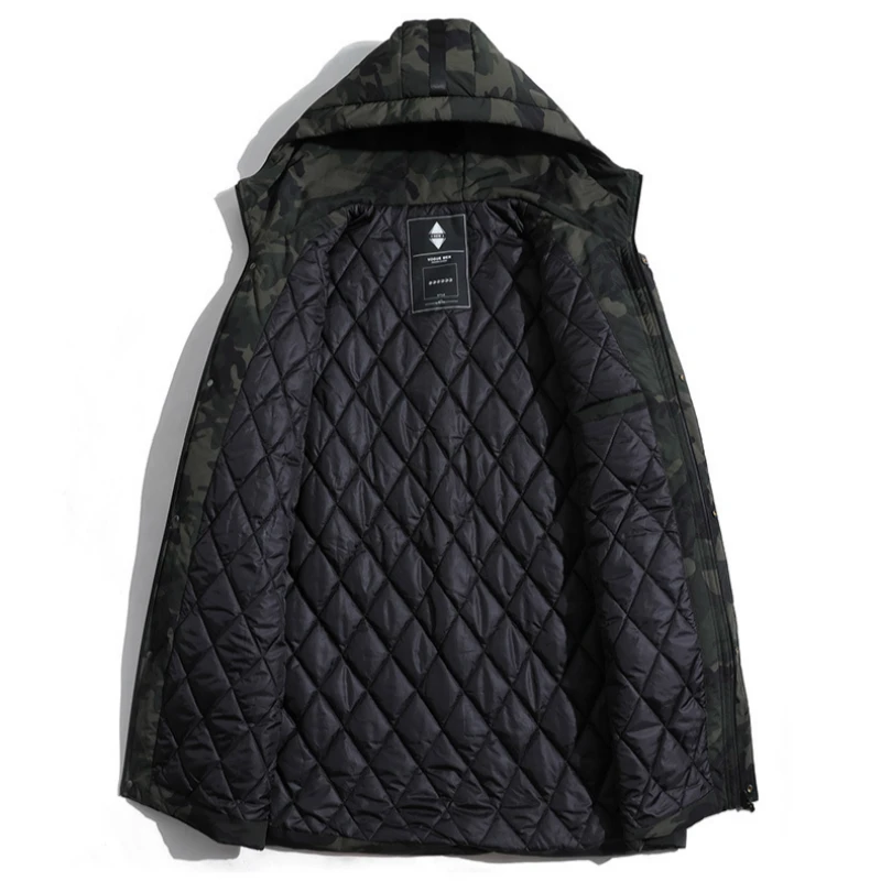 Новая искусственная парка 6XL 5XL Мужская зимняя длинная куртка Повседневная