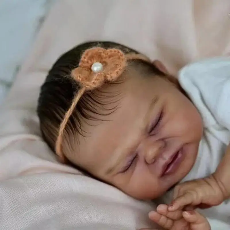 

Комплект куклы реборн 17 дюймов, реалистичная модель Винсента с закрытым глазом, незавершенные части куклы