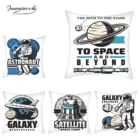 Чехол-Подушка Fuwatacchi с изображением космической планеты, картонная Декоративная Подушка для домашнего дивана, стула, декоративная подушка