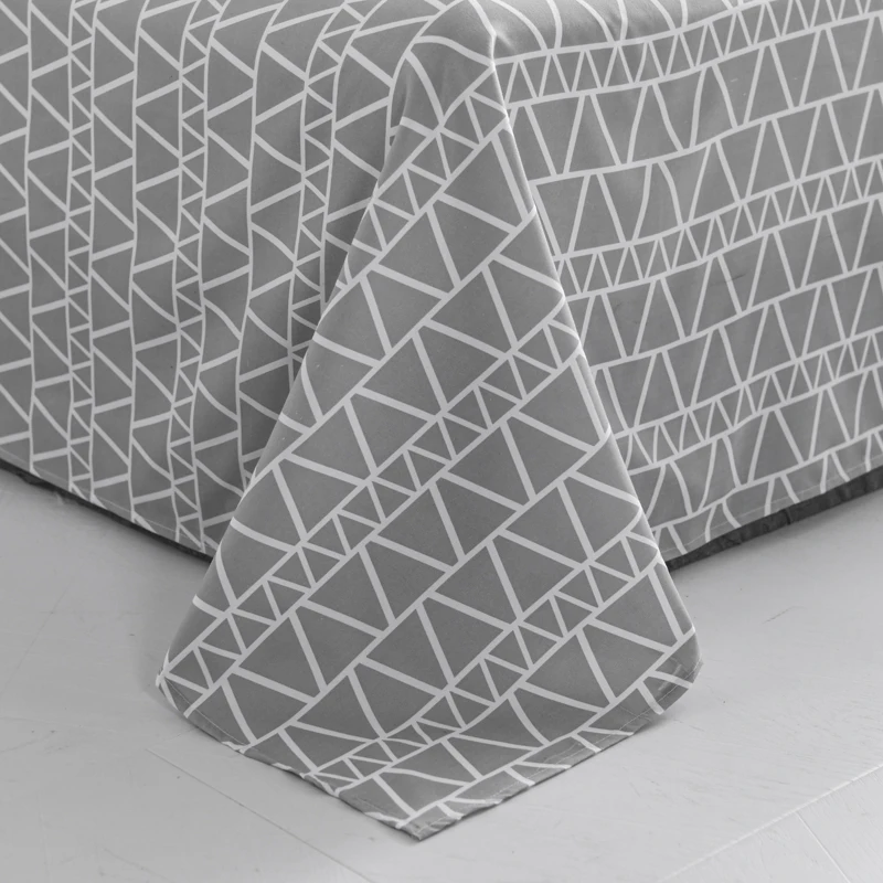 

SlowDream Cartoon Alpaca Printed Bedding Set Gray Duvet Cover Comforter Single Double Flat Sheet Bedspead Bed Set Wholesale