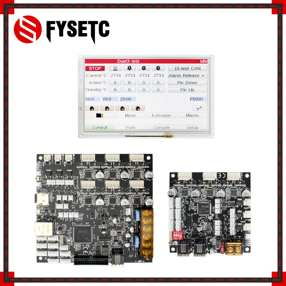 

Clone Duet 3 6HC Expansion 3HC main board with 5'' 5i Integrated Paneldue Touch Screen For BLV MGN Cube 3d printer parts