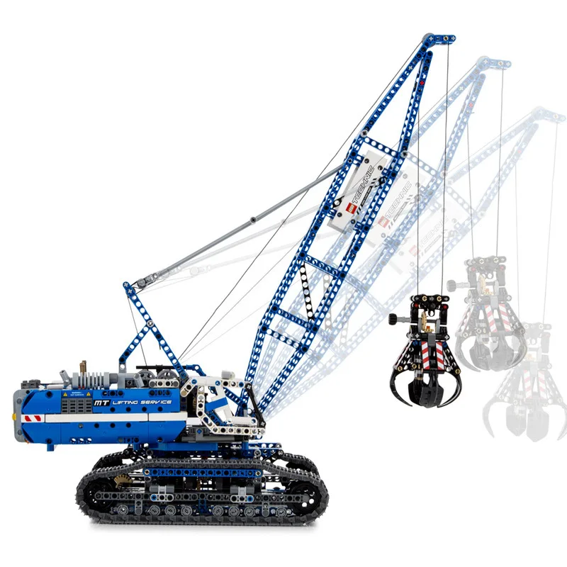 Модель гусеничного крана 20010 Technic серии модель башенного строительные блоки