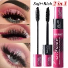 2 в 1 3D тушь для ресниц, завивка ресниц, двухсторонняя кисть для ресниц, водостойкие быстросохнущие женские инструменты для макияжа ресниц