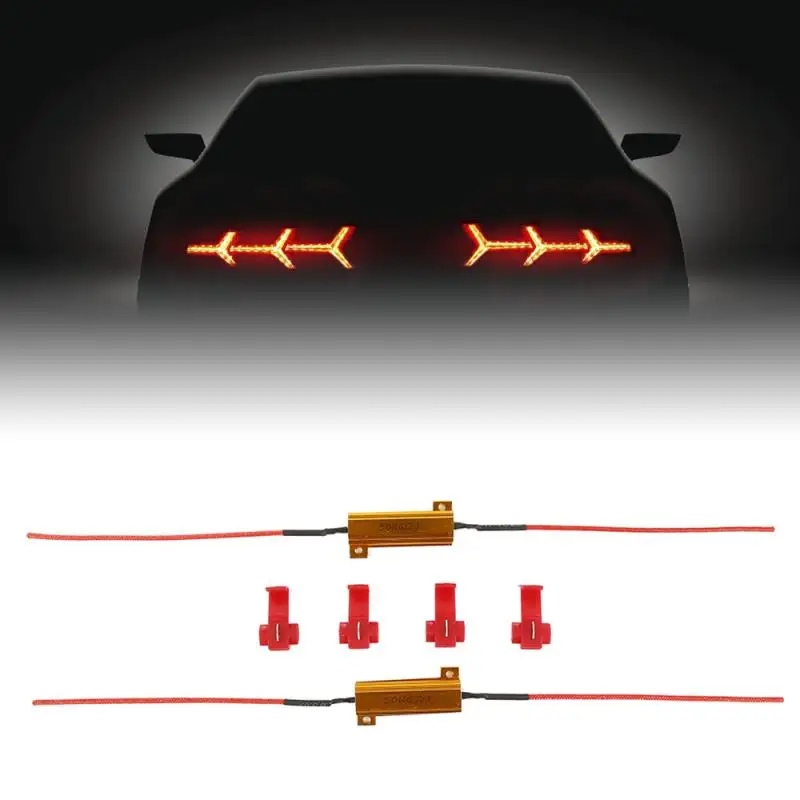 Комплект из 2 предметов 50 Вт 6 Ом нагрузочный модуль фиксированной светодиодный