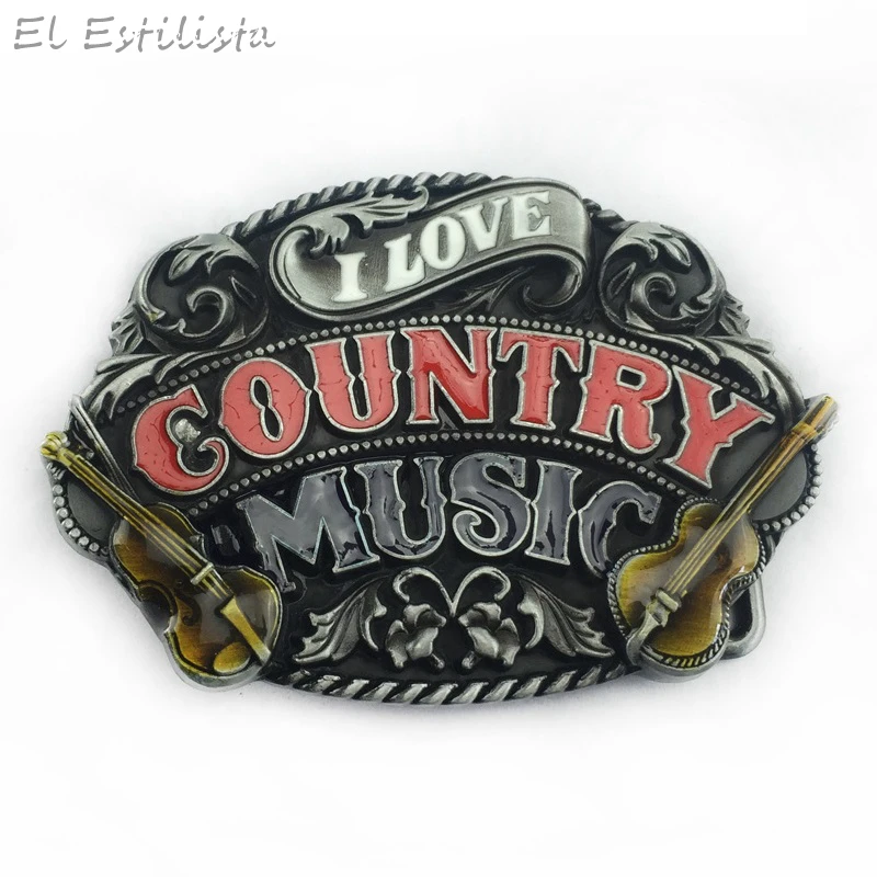 Рок н Стиль кантри с ремешком и пряжкой Винтаж музыканта Заколка Для панка 3 8 4 см