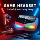 Bluetooth-наушники BT5.1, TWS, с микрофоном, с низкой задержкой, 9D, беспроводные, спортивные, со светодиодный ным дисплеем