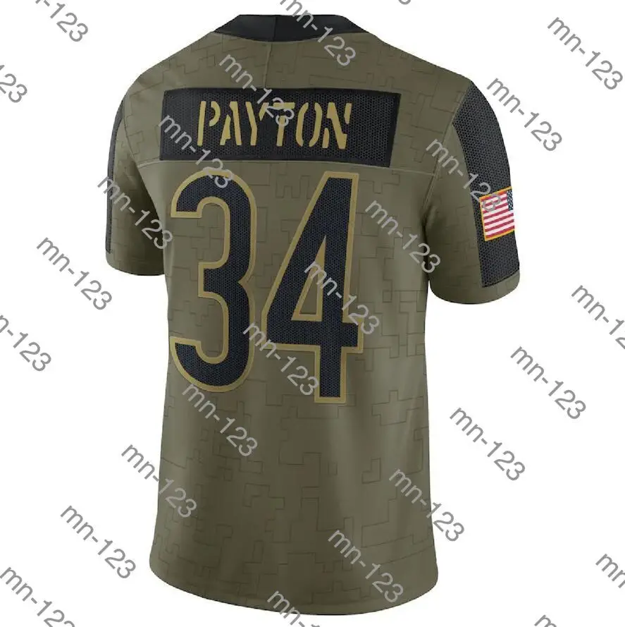 

Stitch Men Walter Payton 2021 Salute To Service Limited Chicago Jersey