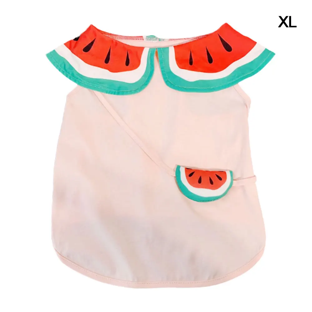 

2020 New Fashion Summer pet fruit pattern dog cute Fadoubi Teddy Bomei clothes breathable cool sense tide brand vest