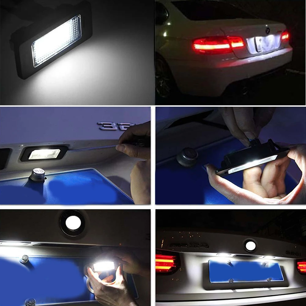 Автомобильный светодиодный индикатор номерного знака для Audi A1 S1 8X A4 S4 B8 A5 S5 8T A6 S6 C7