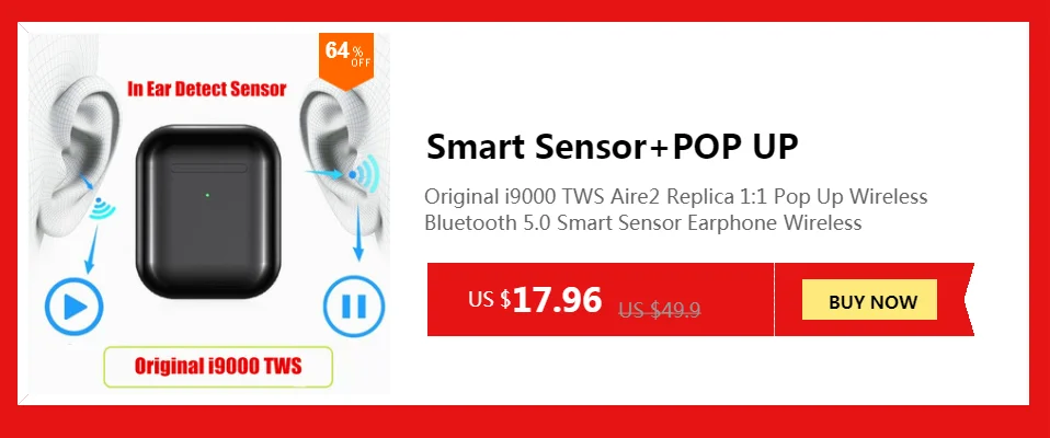 TWS I7S Plus Auriculares I9S Bluetooth наушники стерео Беспроводная гарнитура для iPhone 6 7 8 Plus Sumsung Android телефон Заводская распродажа